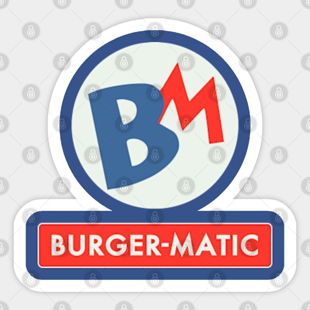 Burger-Matic Sticker by deadright